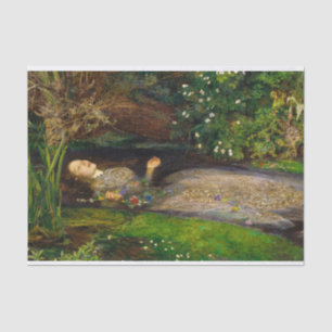 Ophelia by John Everett Millais Tissue Paper