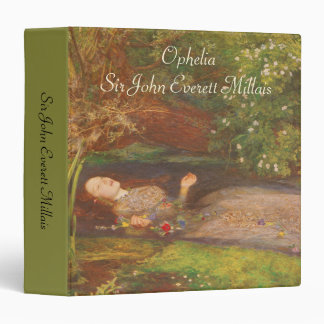 Ophelia by Millais, Vintage Victorian Fine Art Binder