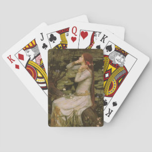 Ophelia by the Pond by John William Waterhouse Playing Cards