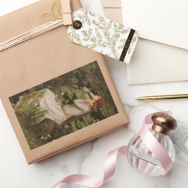 Ophelia by the Pond by John William Waterhouse Sticker (Gifting)