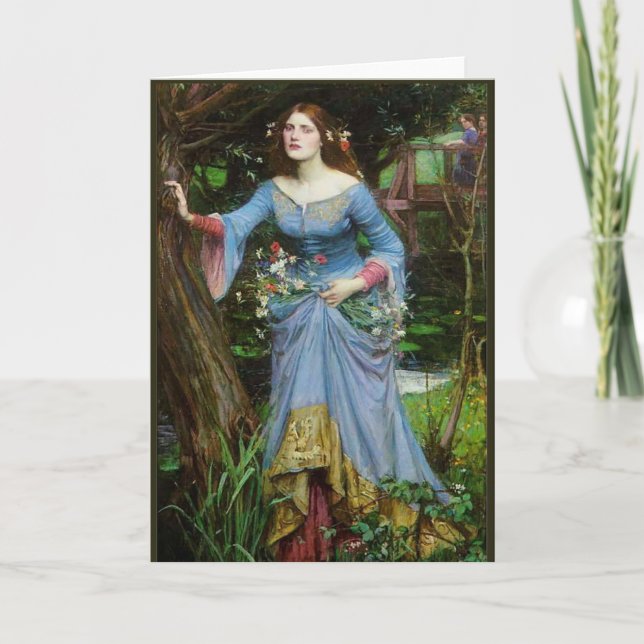Ophelia by Waterhouse Card (Front)