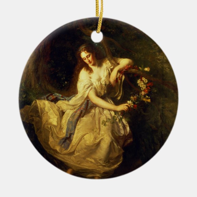 Ophelia Ceramic Ornament (Front)