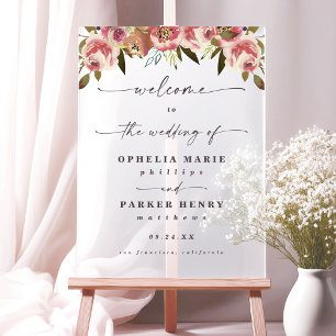 Ophelia Cottagecore Rose Florale Mariage Bienvenue