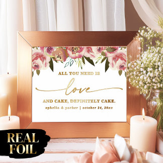Ophelia Elegant Real Foil All You Need is Love Prints