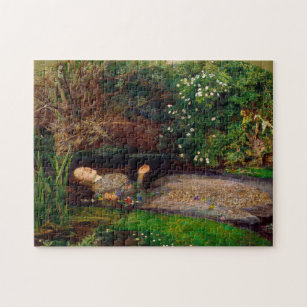 Ophelia, John Everett Millais, 1851-1852 Jigsaw Puzzle