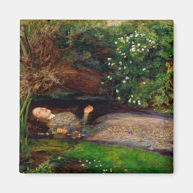 Ophelia, John Everett Millais, 1851-1852 Magnet (Front)