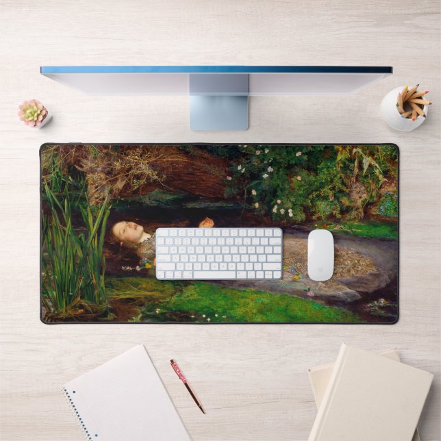 Ophelia, John Everett Millais Desk Mat (Office 1)