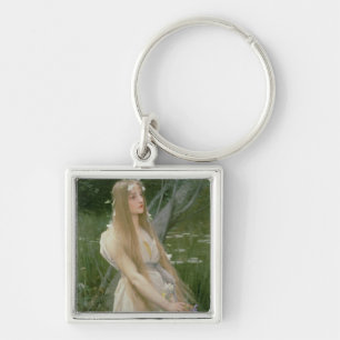 Ophelia (oil on canvas) keychain