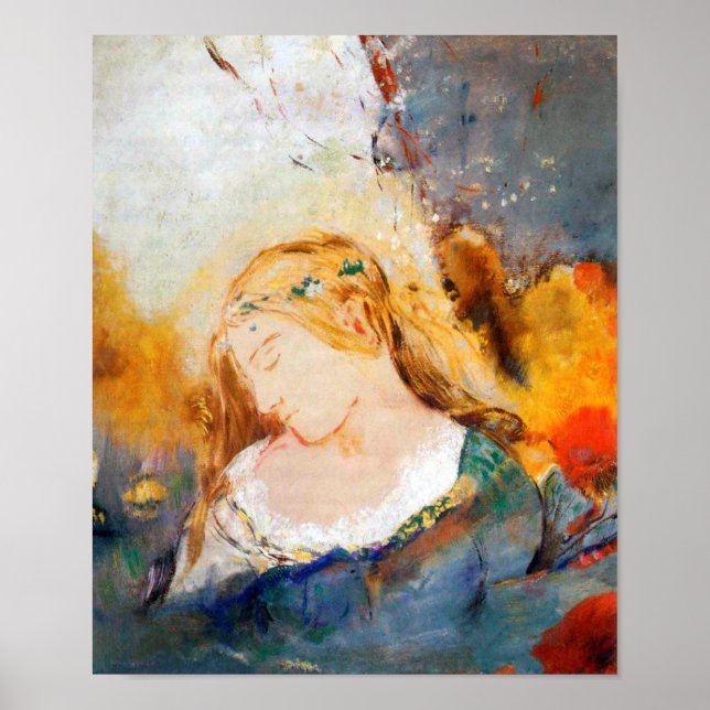 Ophelia, Redon Poster (Front)