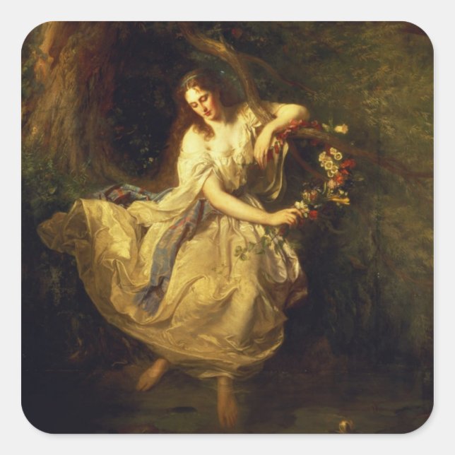 Ophelia Square Sticker (Front)