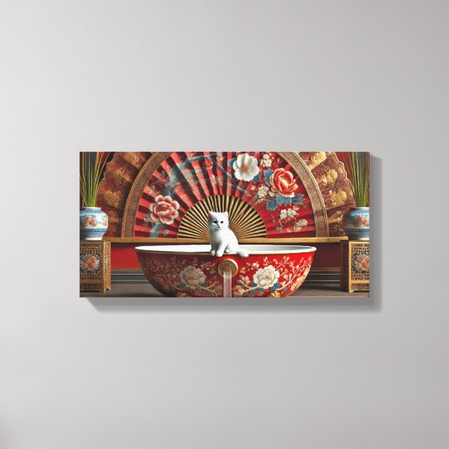 Ophelia Takes A Bath Canvas Print (Front)