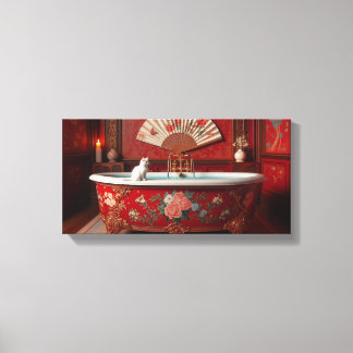 Ophelia Takes A Bath Canvas Print