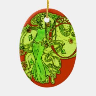 Ophelia's Absinthe Ceramic Ornament