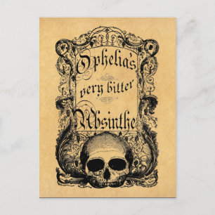Ophelia's Very Bitter Absinthe Postcard