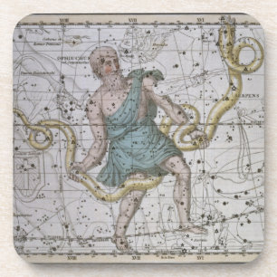Ophiuchus or Serpentarius, from 'A Celestial Atlas Coaster