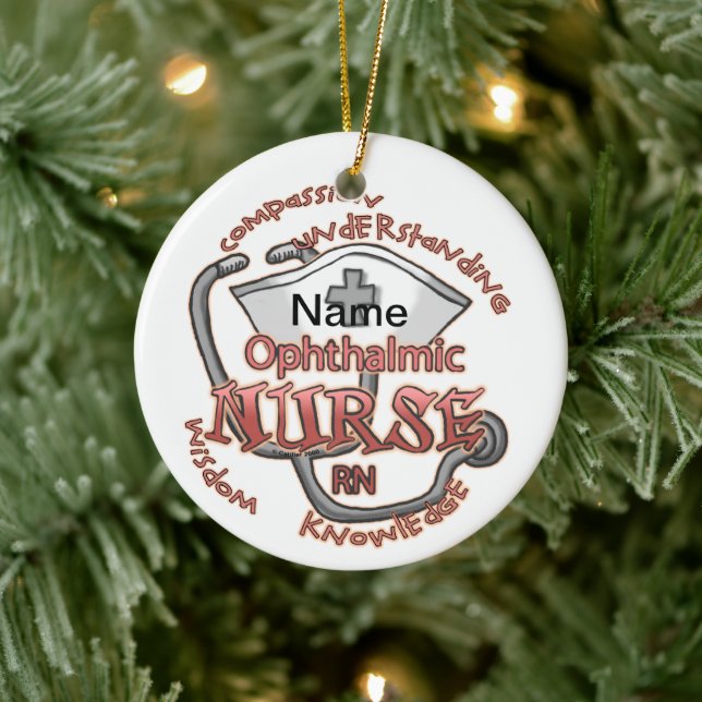 Ophthalmic Nurse Axiom Ceramic Ornament (Tree)