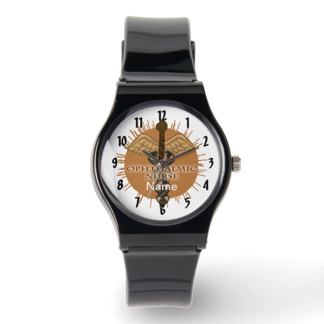 Ophthalmic Nurse Caduceus Watch (Front)