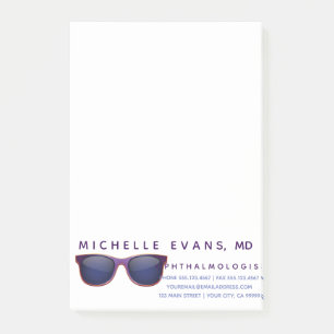Ophthalmologist business post-it notes