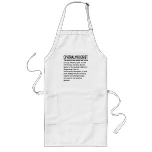 Ophthalmologist  long apron