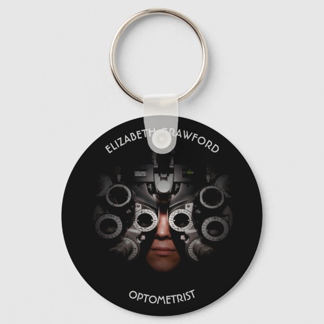 Ophthalmologist Optometrist Optician Test Vision Keychain (Front)