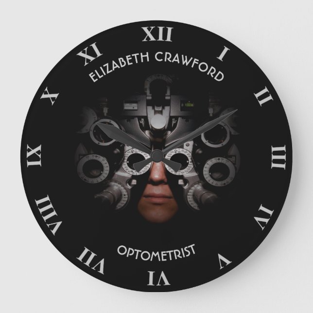 Ophthalmologist Optometrist Optician Test Vision Large Clock (Front)