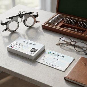 Ophthalmology Clinic Business Clean Appointment Card