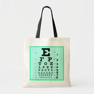 Ophthalmology Eye Chart Custom Optometry Office Tote Bag