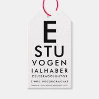 Ophthalmology Optometry Eye Chart Party Favor