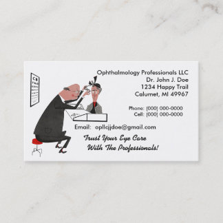 Ophthamology Eye Doctor Retro Style Business Card