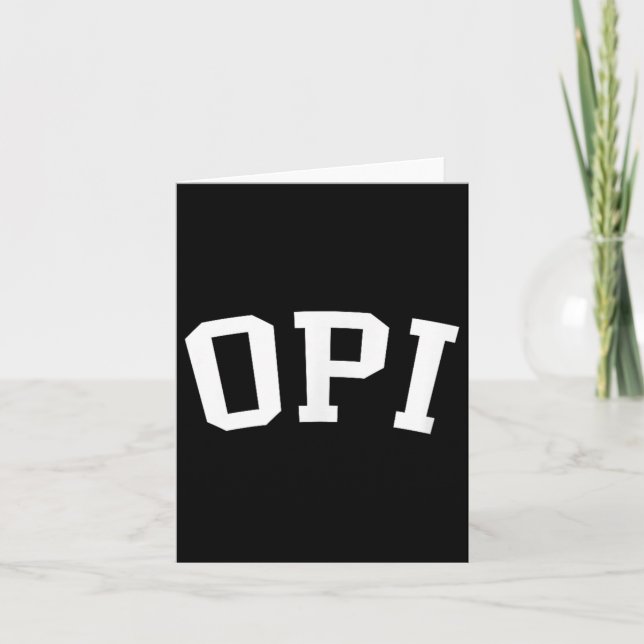 Opi _3  card (Front)
