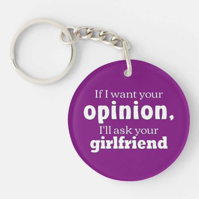 Opinion ask girlfriend wf keychain (Front)