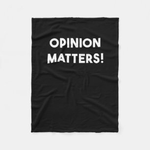 Opinion S Sticker Fleece Blanket