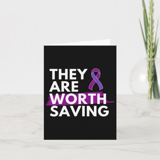 Opioid Awareness Month Lost Loved One To Overdose  Card (Front)