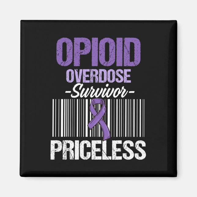 Opioid Overdose Awareness Warrior Survivor 10  Magnet (Front)