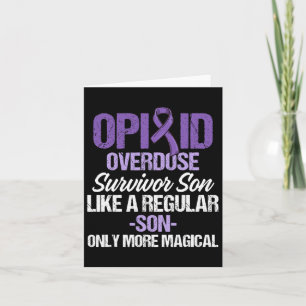 Opioid Overdose Awareness Warrior Survivor 11 Card