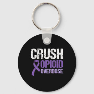 Opioid Overdose Awareness Warrior Survivor 11 Keychain