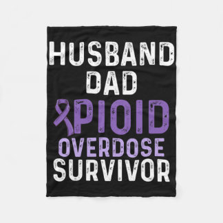 Opioid Overdose Awareness Warrior Survivor 1  Fleece Blanket