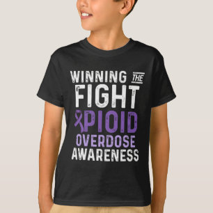 Opioid Overdose Awareness Warrior Survivor 40  T-Shirt