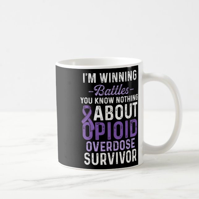 Opioid Overdose Awareness Warrior Survivor 43  Coffee Mug (Right)