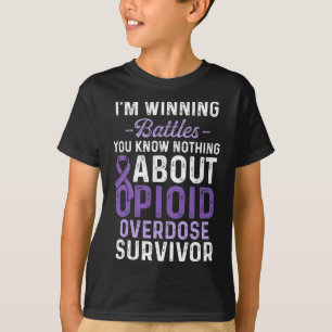 Opioid Overdose Awareness Warrior Survivor 43 T-Shirt