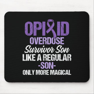 Opioid Overdose Awareness Warrior Survivor 45 Mouse Pad