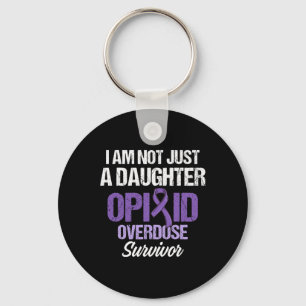 Opioid Overdose Awareness Warrior Survivor 48 Keychain