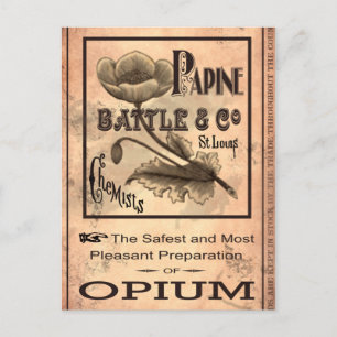 Opium-1883 Postcard