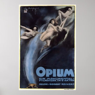 Opium 1919 French Canadian (Super Rare) Movie Poster