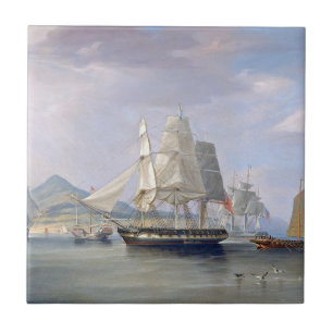 Opium Clipper Ships 1824 Tile