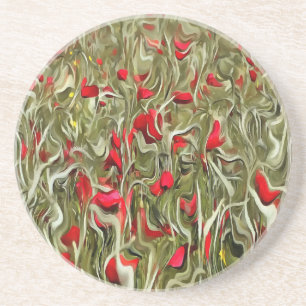 Opium Of The Masses Surrealistic Art Coaster