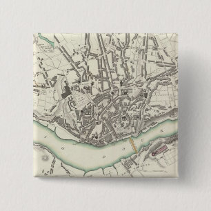 Oporto Porto 2 Inch Square Button