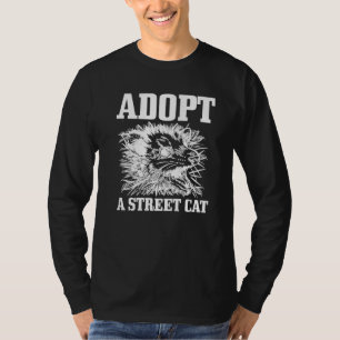 Opossum Adopt A Cat Vintage Possum 2 T-Shirt