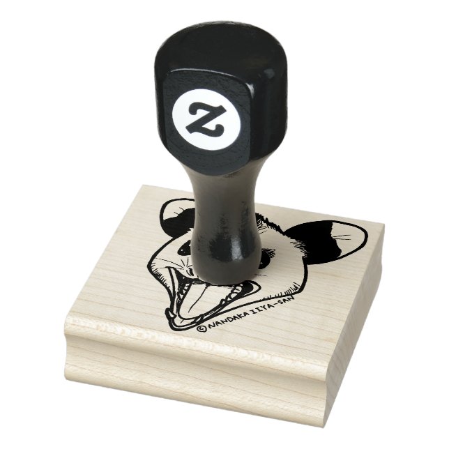 Opossum "AHHH" Rubber Stamp (Stamp)