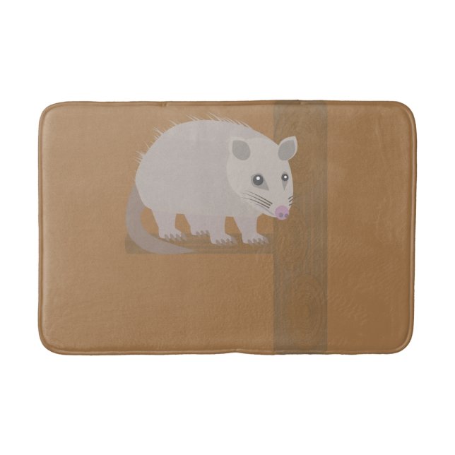 Opossum Bath Mat (Front)